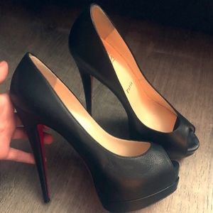 christian louboutin palais royal black size 38